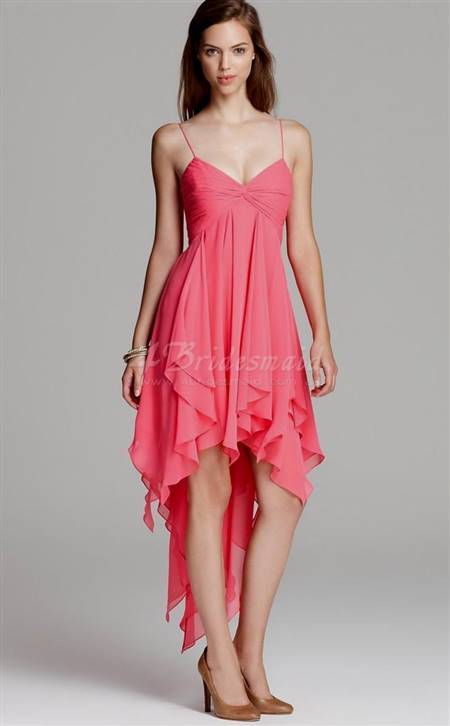 short pink chiffon bridesmaid dresses