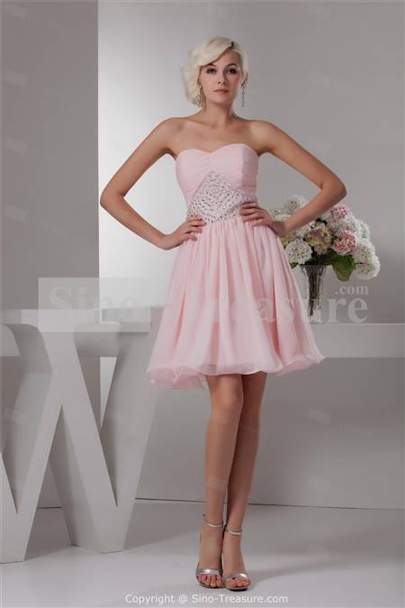 short pink chiffon bridesmaid dresses