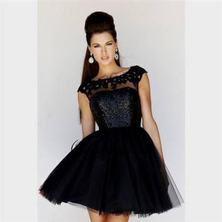 short prom dress with lace sleeves