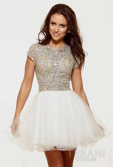 short prom dress with sleeves
