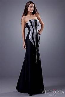 silver and black prom dresses