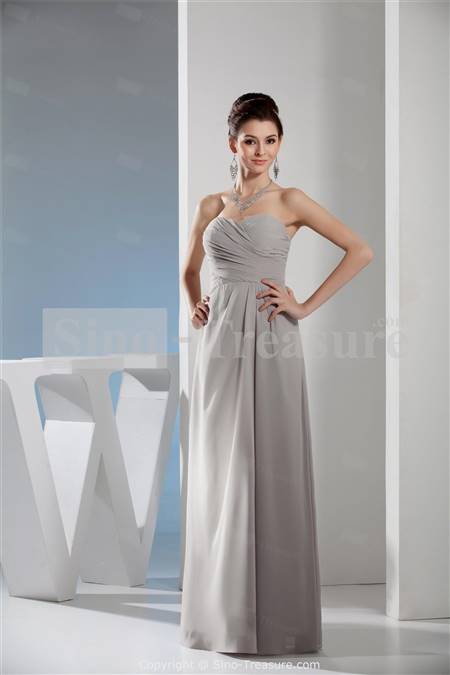 silver bridesmaid dresses with sleeves