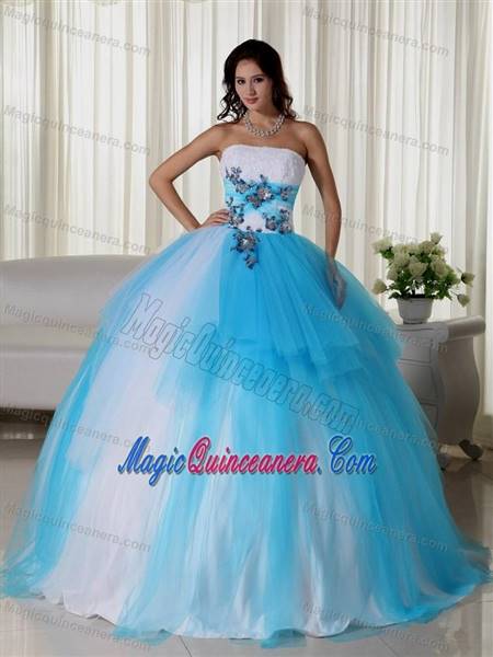 simple blue gown for debut
