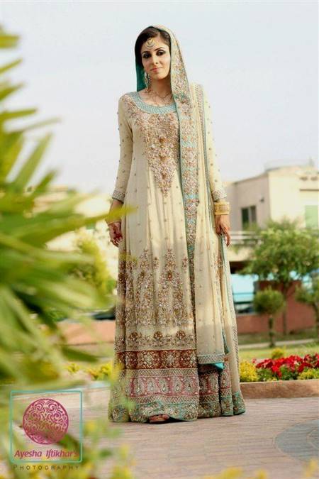 simple bridal dresses pakistani