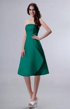 simple knee length dresses with sleeves