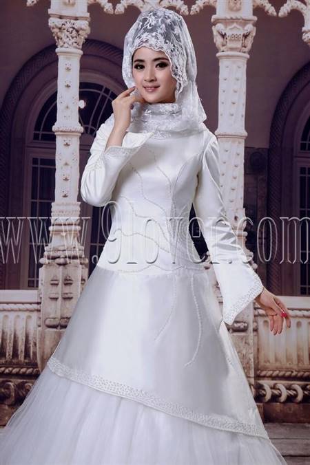 simple muslim bridal dresses