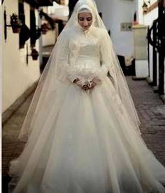 simple muslim wedding dresses