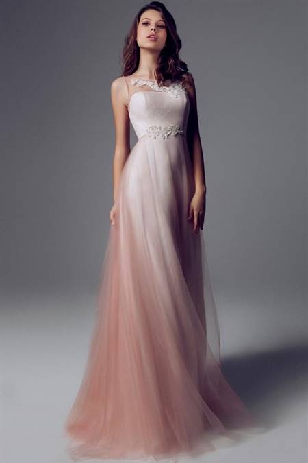 simple wedding dresses with color