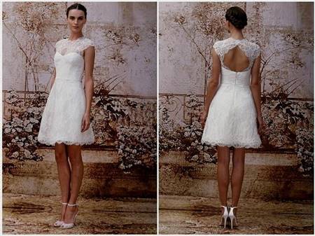 simple white dress for civil wedding
