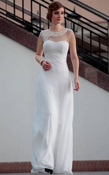 simple white dress for wedding