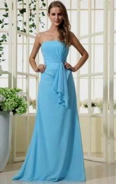 sky blue bridesmaid dress