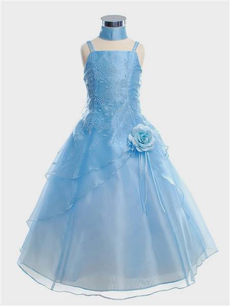 sky blue dresses for girls