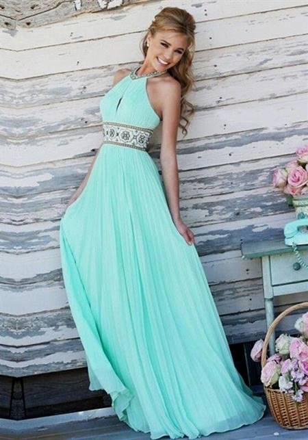 sky blue dresses for prom