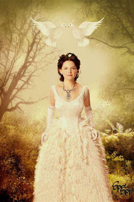 snow white wedding dress once upon a time