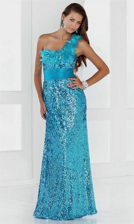 sparkly blue prom dresses