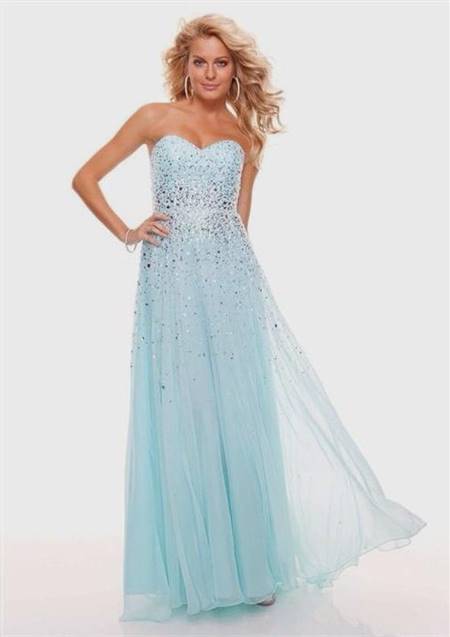 sparkly blue prom dresses