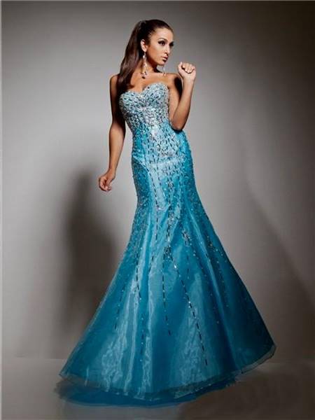 sparkly dark blue prom dresses