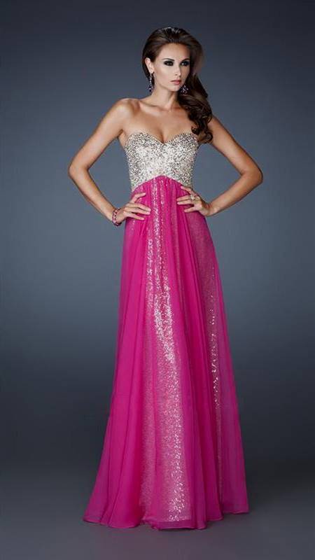 sparkly pink prom dresses