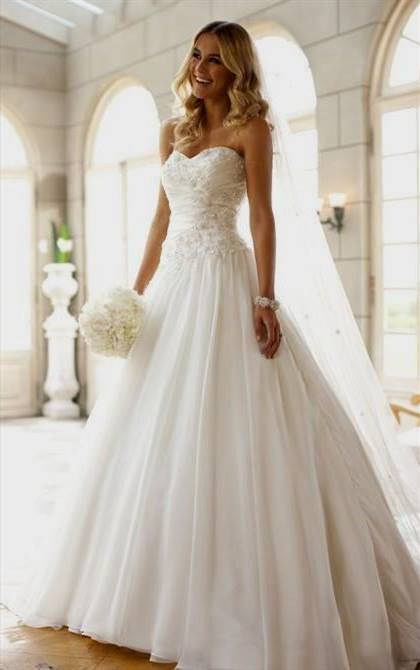 strapless lace wedding dress