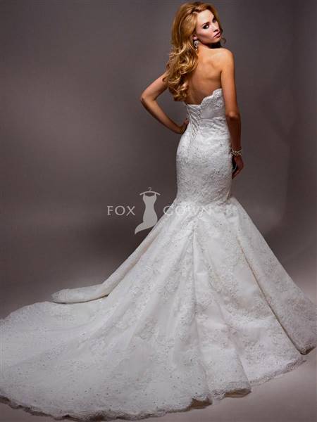 strapless mermaid bridal dresses