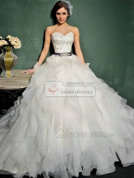 strapless princess wedding dress