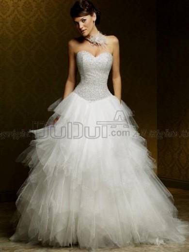 strapless princess wedding dress
