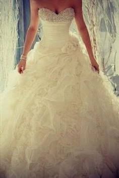 strapless princess wedding dresses with bling