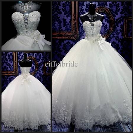 strapless princess wedding dresses with bling