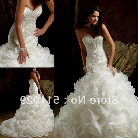 strapless wedding dresses with bling
