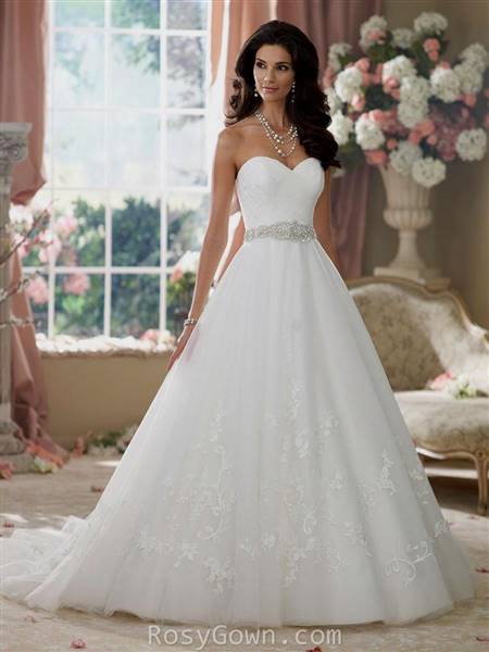 sweetheart strapless ball gown wedding dresses