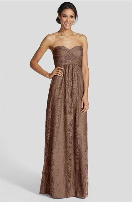 taupe lace bridesmaid dresses