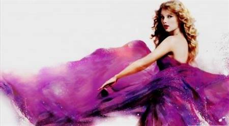 taylor swift purple dress photoshoot