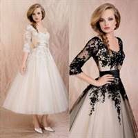 tea length prom dresses with sleeves