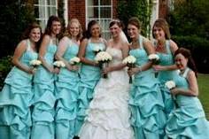 tiffany blue bridesmaid dresses mori lee