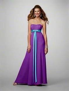 turquoise and purple bridesmaid dresses