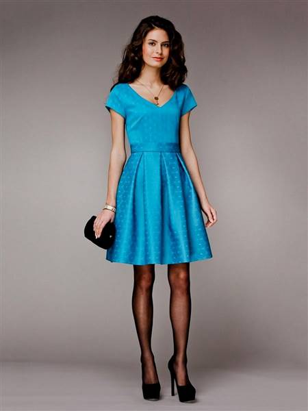 turquoise blue cocktail dress