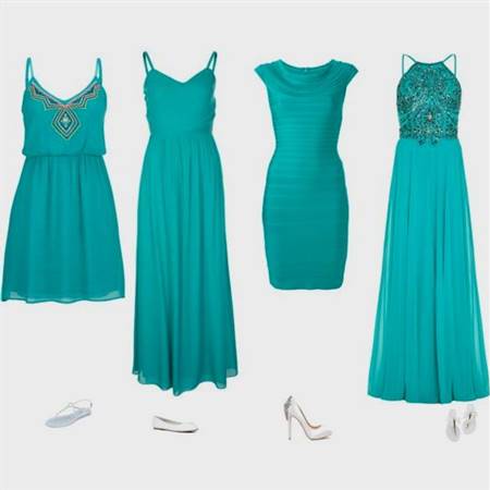 turquoise blue cocktail dress