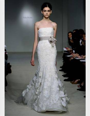 vera wang lace mermaid wedding dresses
