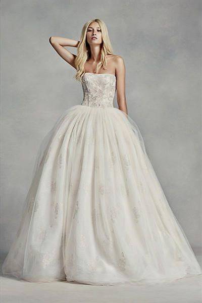 vera wang strapless wedding dresses ball gown