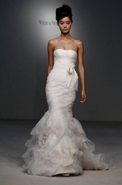vera wang wedding dresses fishtail