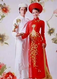 vietnamese traditional wedding dress