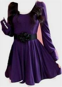 violet casual dress