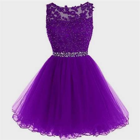 violet cocktail dress for prom