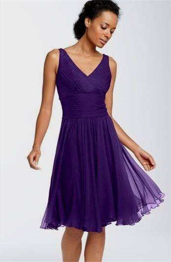 violet cocktail dress for wedding