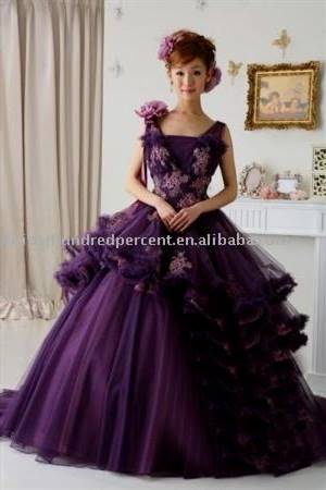 violet dress for wedding