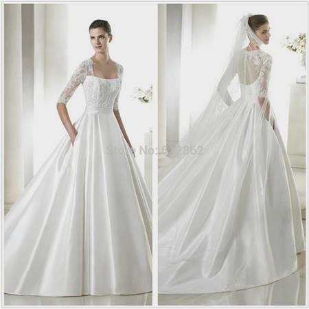 wedding dress with pockets and sleeves
