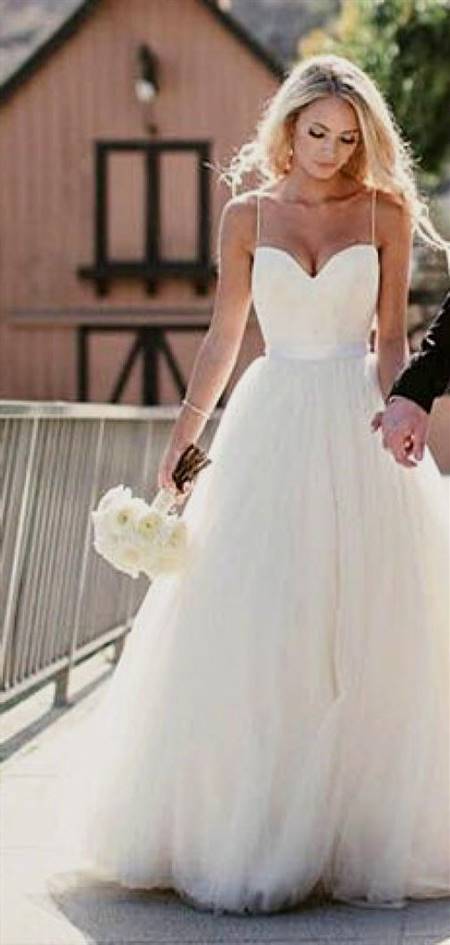 wedding dress with straps