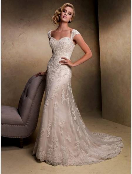 wedding dress with straps sweetheart