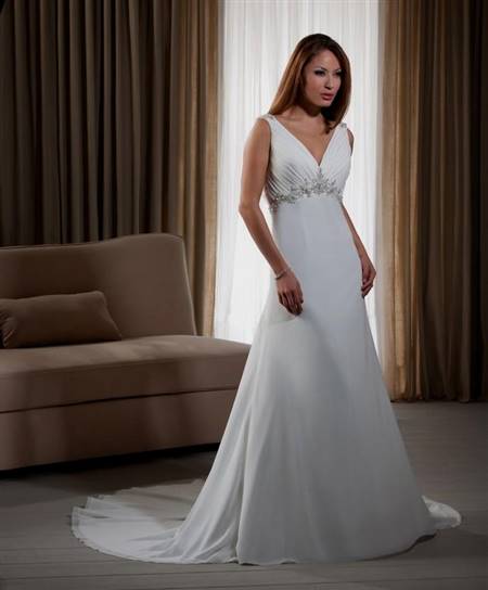 wedding dress with thick straps