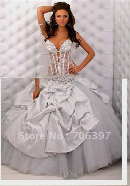 wedding dresses ball gown corset